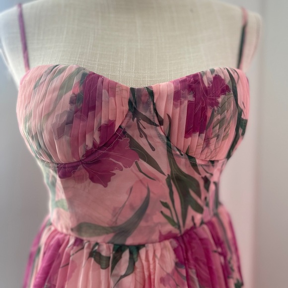 Nordstrom Achanti Pink Floral Mini Dress - Picture 9 of 15